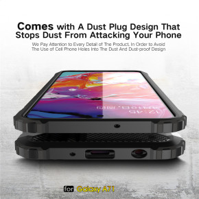 Силиконов гръб ТПУ Hybrid Armor Deffender за Samsung Galaxy A71 A715F черен